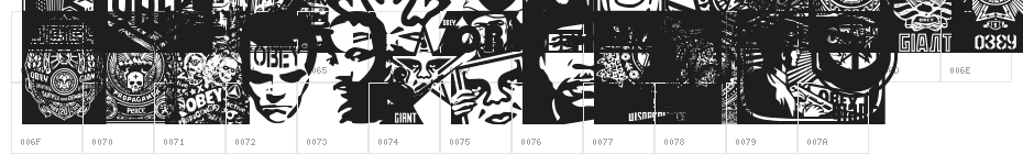 ObeyPotpourri Character Map