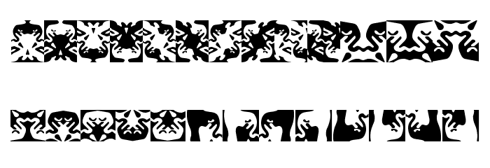 ObeyRorschach Font LOWERCASE