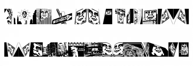 ObeyTown Schriftart Groß
