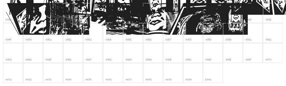 ObeyTownAlt Character Map