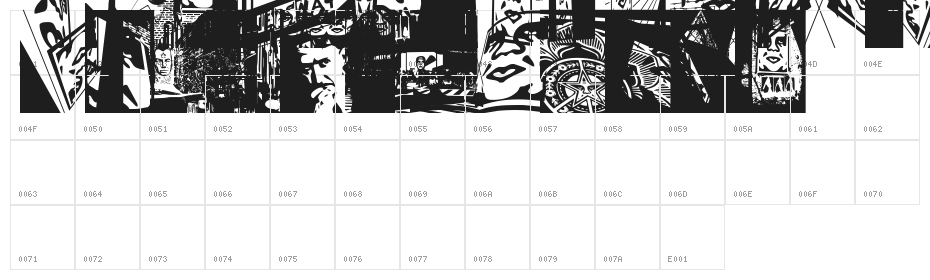 ObeyTown Character Map