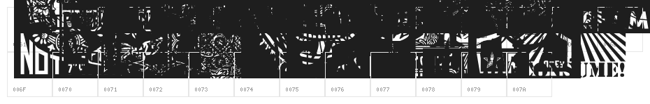 ObeyXL1 Character Map