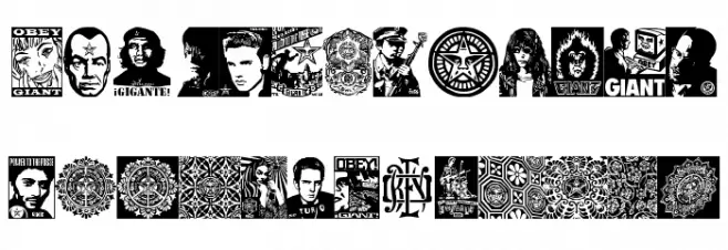 ObeyXL2 خط أحرف صغيرة