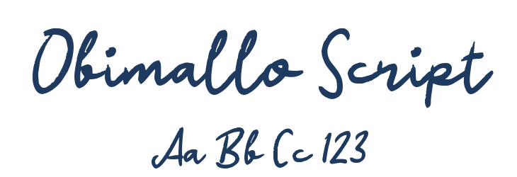 Obimallo Script Font Preview