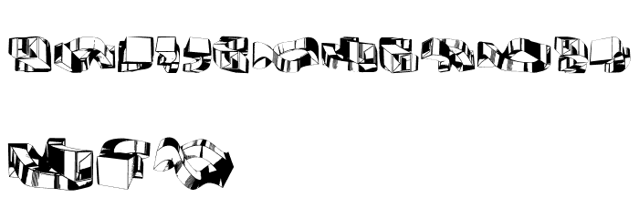 Object 3D Regular Font OTHER CHARS