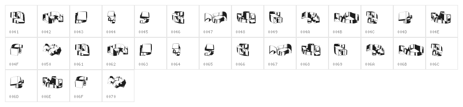 Object 3D Regular Character Map