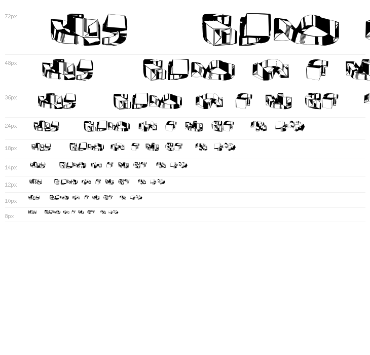 Object 3D Regular Waterfall