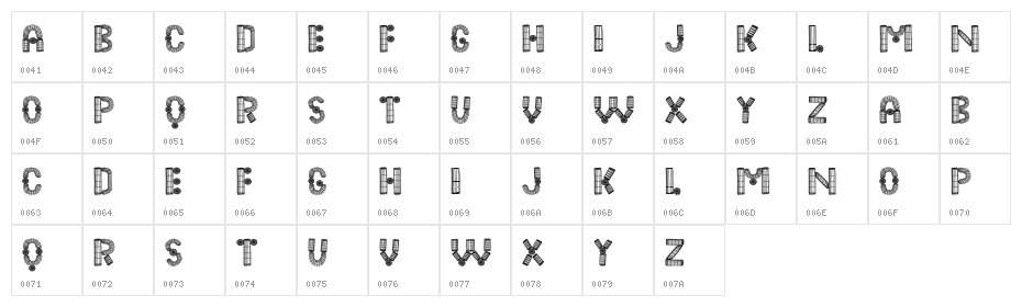 Object Regular Character Map
