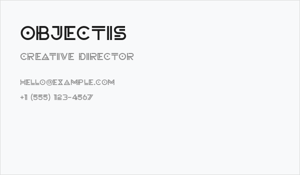 Objectis Business Card
