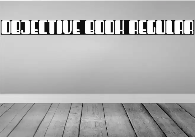 Objective Book Regular Font examples
