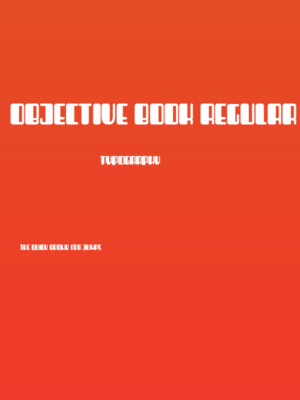 Objective Book Regular Poster