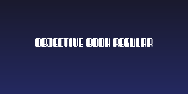 Objective Book Regular Social Header