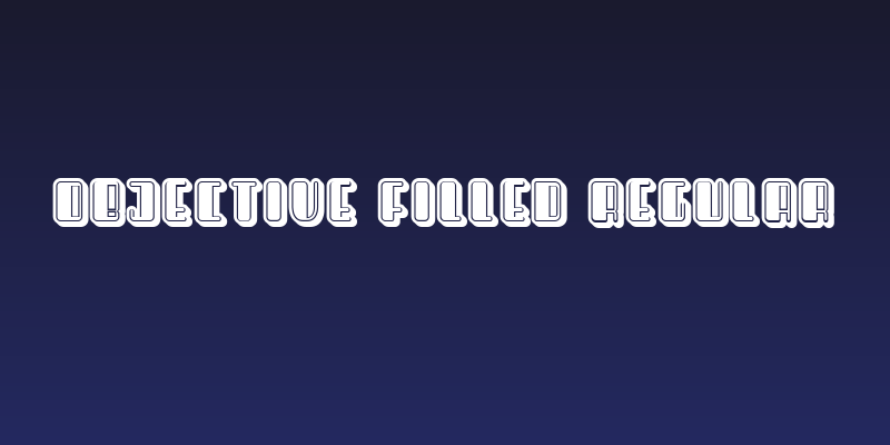 Objective Filled Regular Social Header