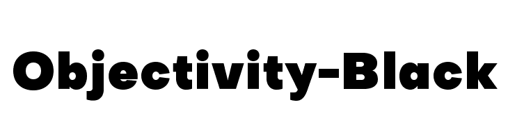 Objectivity-Black  नि: शुल्क फ़ॉन्ट्स डाउनलोड