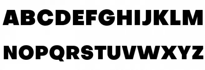 Objectivity-Black Schriftart Groß