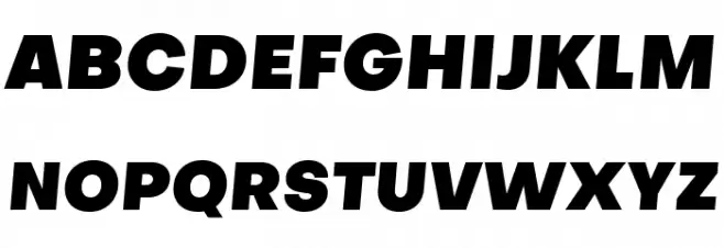 Objectivity-BlackSlanted Шрифта ВЕРХНИЙ