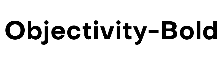 Objectivity-Bold  Free Fonts Download
