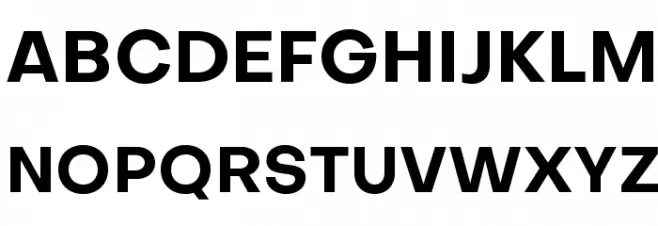 Objectivity-Bold Caratteri MAIUSCOLE
