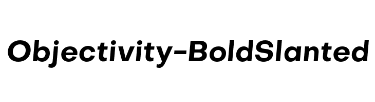 Objectivity-BoldSlanted  Скачать бесплатные шрифты