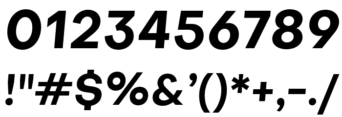 Objectivity-BoldSlanted Font OTHER CHARS