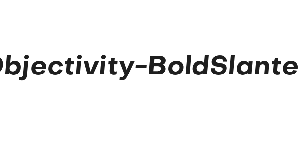 Objectivity-BoldSlanted Logo