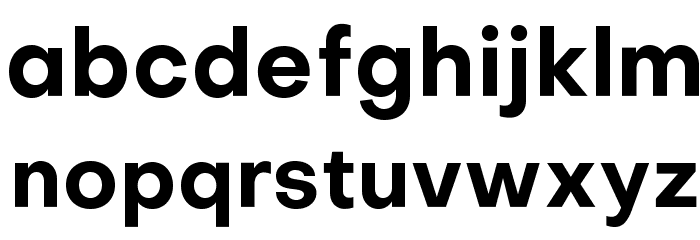 Objectivity-Bold Font LOWERCASE