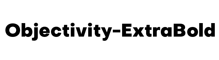 Objectivity-ExtraBold Font