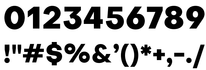 Objectivity-ExtraBold Font OTHER CHARS
