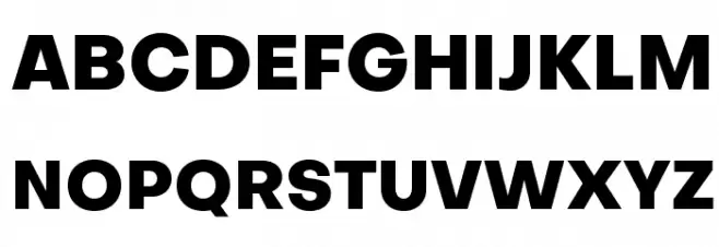 Objectivity-ExtraBold फ़ॉन्ट अपरकेस