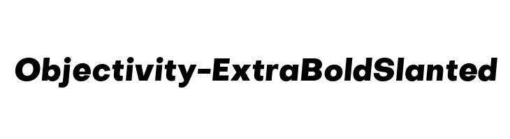 Objectivity-ExtraBoldSlanted  Fuentes Gratis Descargar