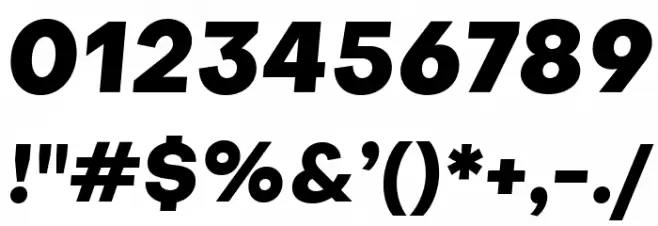 Objectivity-ExtraBoldSlanted Font OTHER CHARS