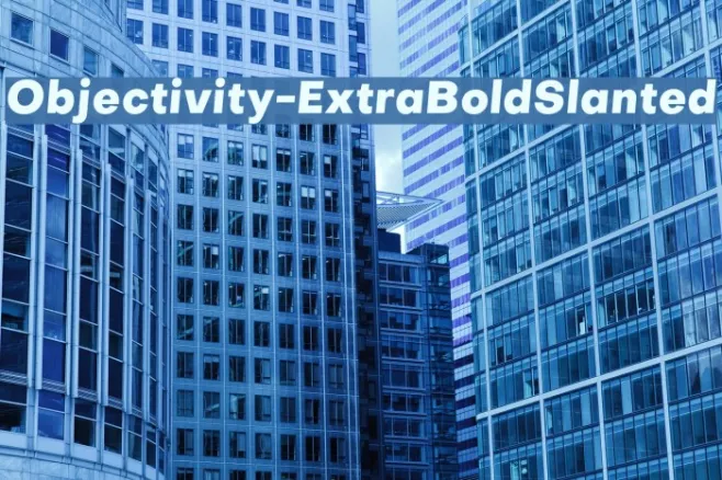 Objectivity-ExtraBoldSlanted Example 3
