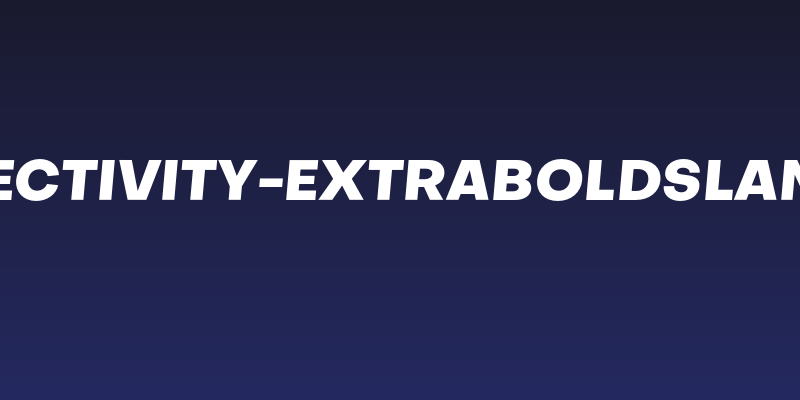 Objectivity-ExtraBoldSlanted Social Header