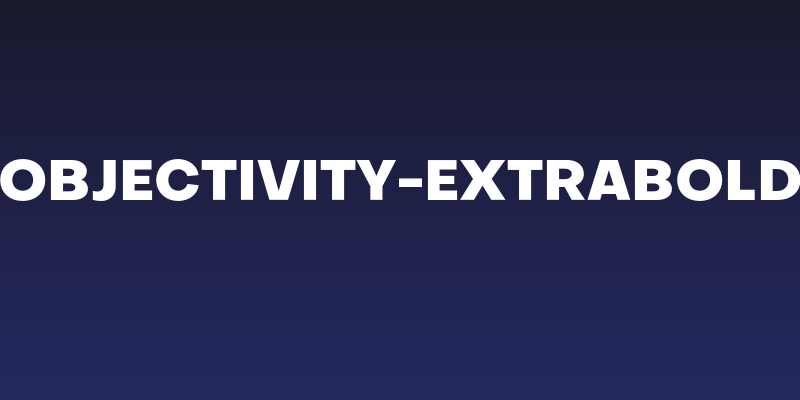 Objectivity-ExtraBold Social Header