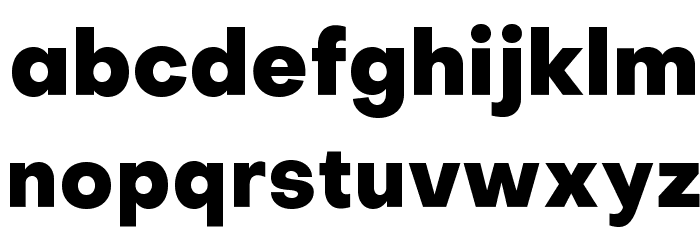 Objectivity-ExtraBold Font LOWERCASE