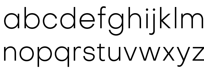 Objectivity-Light Font LOWERCASE