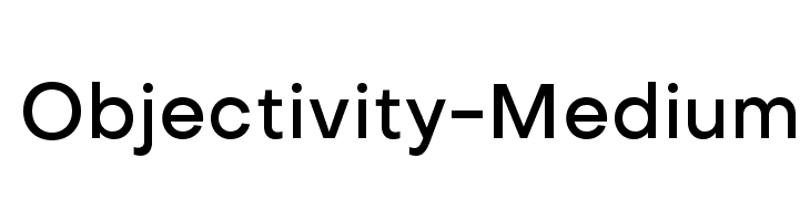 Objectivity-Medium Font