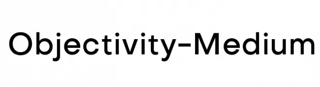 Objectivity-Medium  Скачать бесплатные шрифты