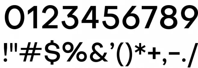 Objectivity-Medium Font OTHER CHARS