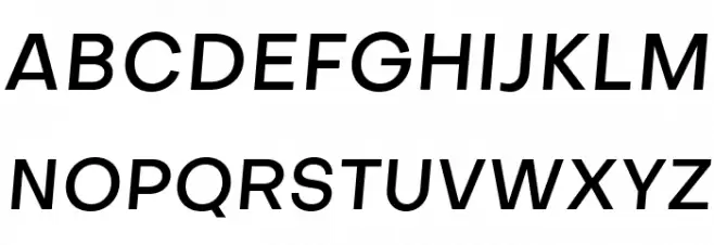 Objectivity-MediumSlanted Fonte MAIÚSCULAS
