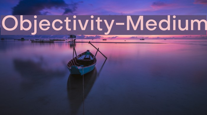 Objectivity-Medium Font examples