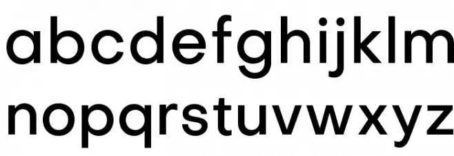 Objectivity-Medium Caratteri MINUSCOLO