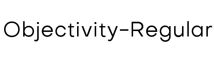 Objectivity-Regular  font caratteri gratis