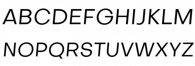 Objectivity-RegularSlanted Font Litere mari