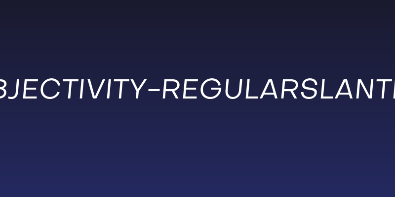 Objectivity-RegularSlanted Social Header