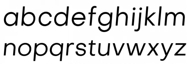 Objectivity-RegularSlanted Font LOWERCASE