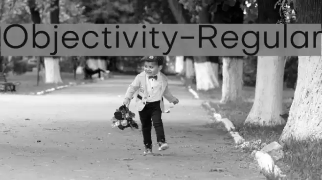 Objectivity-Regular Font examples