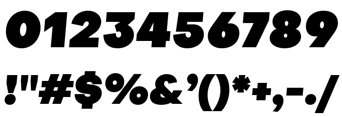 Objectivity-SuperSlanted Font OTHER CHARS