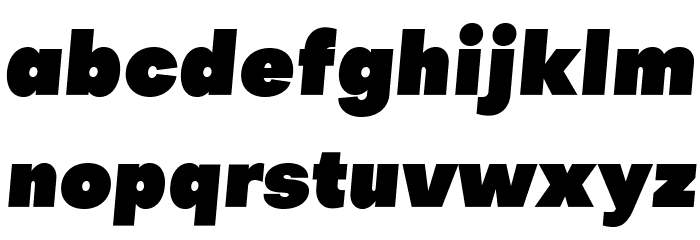 Objectivity-SuperSlanted Font LOWERCASE