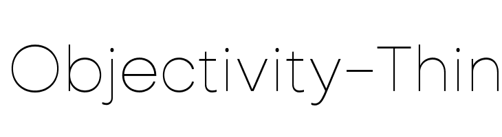 Objectivity-Thin Font